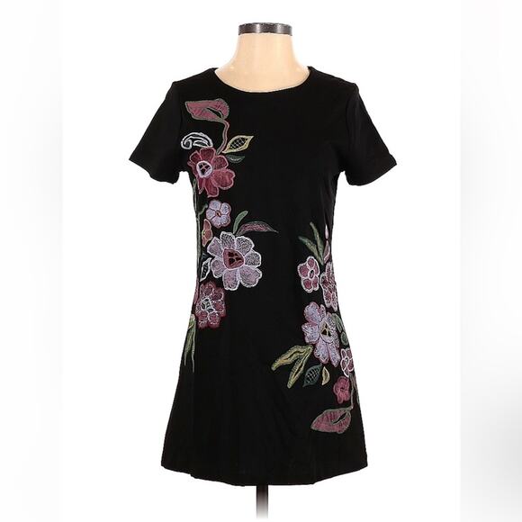 The Way floral print little black dress, size small - Picture 1 of 9